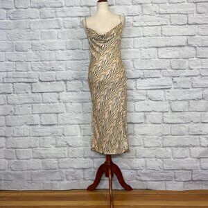 For Love and Lemons Joselyn Tiger Print Midi Dress